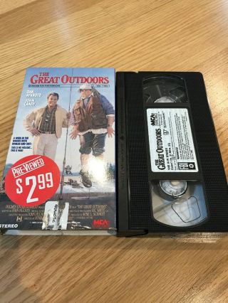 The Great Outdoors VHS Video John Candy Dan Aykroyd 1988 VINTAGE BLOCKBUSTER 3