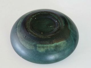Vintage Arts and Crafts Matte Green Pottery Bowl 4
