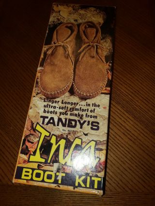 Vintage Inca Boot Kit By Tandy Leather Company Size 7 Started