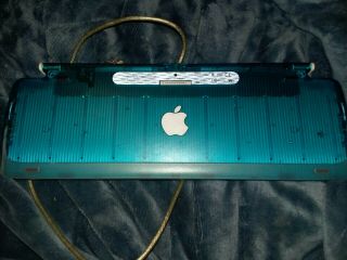 Vintage 1999 Apple Computer USB Keyboard M2452 Teal Bondi Aqua Blue iMac 2
