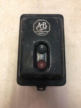 Vintage A - B Quality Machine Switch Start Stop