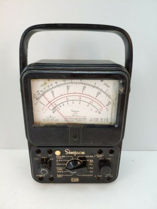 Vintage Simpson Model 260 Volt Ohm Meter Tester Multimeter Parts Only