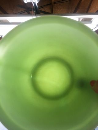 Vintage Fire King Green Jadeite Batter Mixing Bowl w/ Handle & Pour Spout 2
