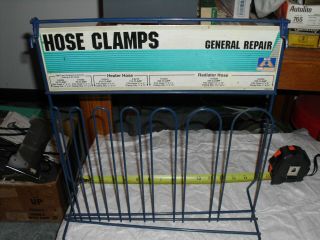 Vintage Big A Automotive Hose Clamp Rack / Display