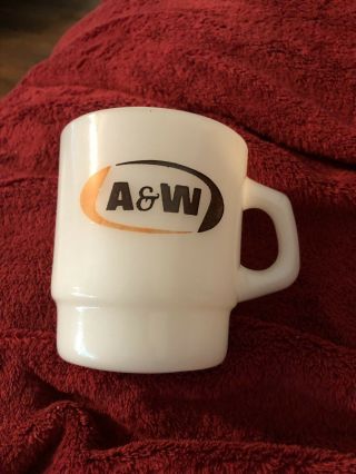 A & W Fire King Anchor Hocking Vintage Coffee Mug In