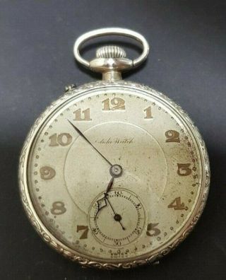 Vintage Elida Pocket Watch 15 Jewels 14k Gold Filled