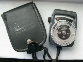 Vintage Gossen Pilot Light Meter In Case Made In West Germany