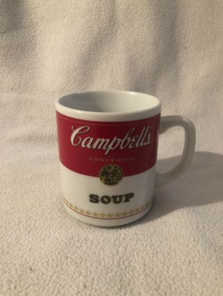 Vintage 1980s Usa Made Campbell’s Condensed Soup Red And White Coffee Mug
