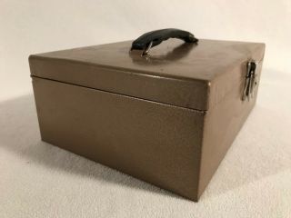 Vintage Rockaway Metal Product Lock Box With 2 Keys Heavy Duty 11 x 8 x 4 3