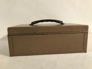 Vintage Rockaway Metal Product Lock Box With 2 Keys Heavy Duty 11 x 8 x 4 4