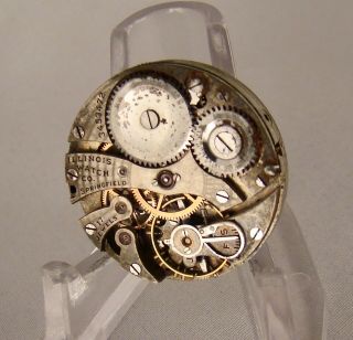 100 Years Old Movement Illinois 17 Jewels Open Face Size 3/0 Pocket Watch