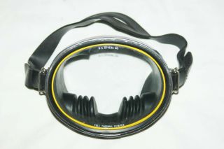Vintage Aqua Lung U.  S.  Divers Co.  Adult Dive Mask Full Thermal Tempered Glass