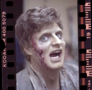 Ha23k Vintage Day Of The Dead George Romero Movie Scary Makeup Negative Photo