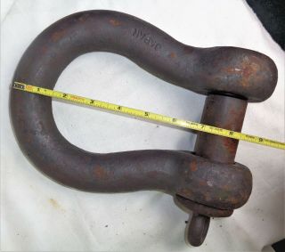 Japan Large Vintage Anchor Shackle 1 1/4 Screw Pin Heavy Duty -
