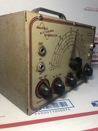 Vintage Heathkit Rf Signal Generator With Wire The Heath Company Tube Radio Ham