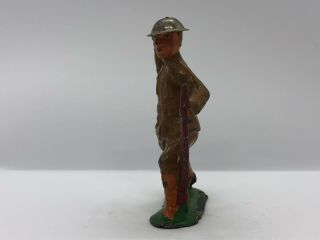 Vintage WWI Doughboy Soldier Throwing A Hand Grenade Die - Cast Metal Toy Army Man 5