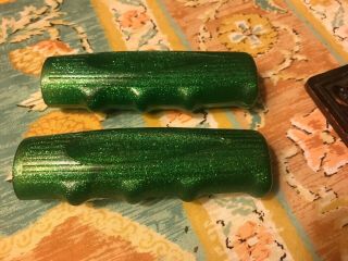 Vintage Schwinn Approved Green Glittery Handle Bar Grips