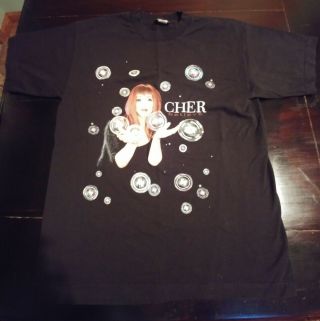 Cher Bubbles Vintage Shirt Believe Large