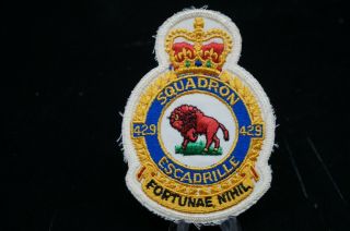 Canadian Forces Rcaf 429 Squadron Patch Vintage