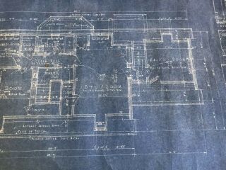 Vintage Architectural Home Blueprint Building Material 1934 Portland Or 20 Pages 3
