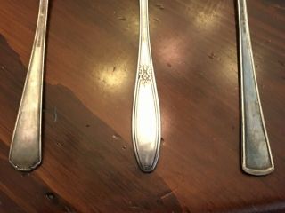 Vintage silver plated salad forks 6 