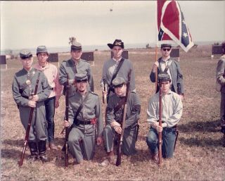 Vintage Color Photographs - Civil War Reenactors From 1968