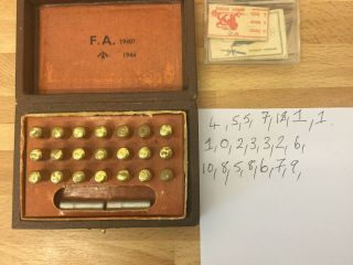 Vintage Box Of 1944 Military Watchmakers Drills With Other Micro Drills