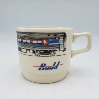 Vintage Budd Company Philadelphia Coffee Mug - Amtrak Septa Train 3 " Tall