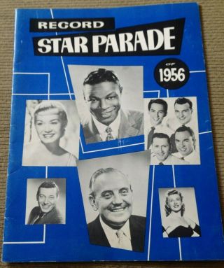 Vintage 1956 Jazz Concert Program Record Star Parade Of 1956 (nat " King " Cole)