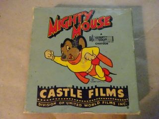 Vintage Mighty Mouse Rides Again No.  774 16mm Film Castle Films