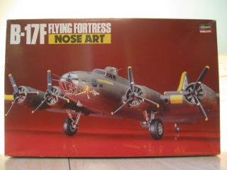Vintage Hasegawa 1/72 B - 17f Flying Fortress Nose Art Sp18