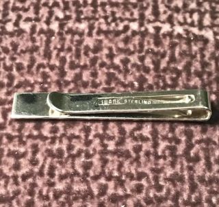 Vintage Sterling Silver Tie Clip 4