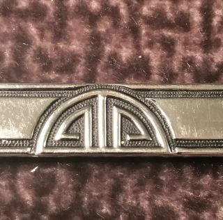 Vintage Sterling Silver Tie Clip 5