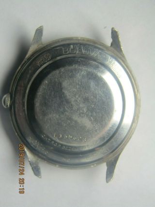 Vintage Men ' s Bulova 23 JEWELS Automatic M0 watch for parts/repair 3 6