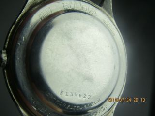 Vintage Men ' s Bulova 23 JEWELS Automatic M0 watch for parts/repair 3 8