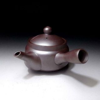 JH16: Vintage Japanese Pottery Sencha Tea pot & cups,  Banko Ware 7