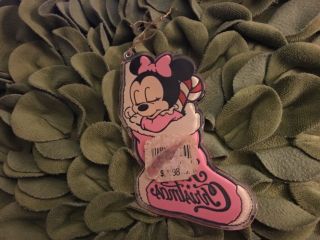 Vintage Walt Disney Baby’s first Xmas Ornament Minnie Mouse Made in St Lucia 2