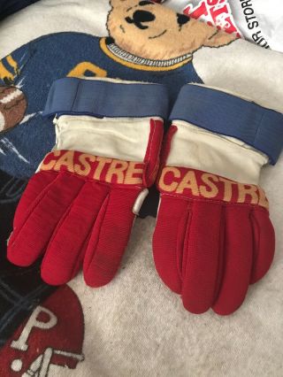 Vintage Motocross Castre Gloves 1970’s Usa Colors