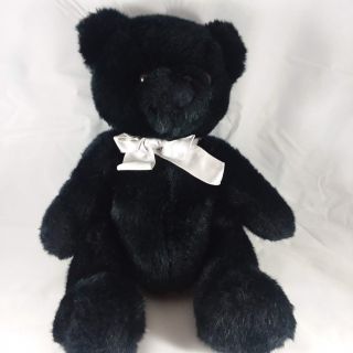 Vintage Dakin Black Cuddles Teddy Bear Plush Stuffed Toy Animal 13 " 1986