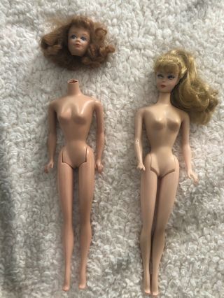 Vintage Barbie Midge Reprodution Dolls For Tlc Ooak Custom Parts Repairs 60s