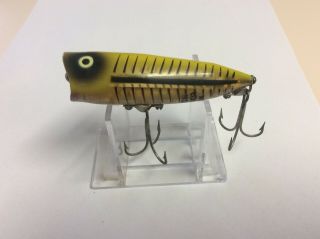 Vintage Fishing Lure Heddon Chugger Spook Color Topwater Bass Lure