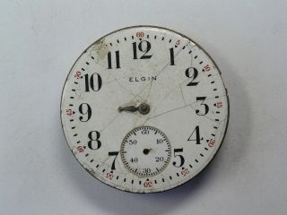 Antique 16 Size Elgin 15 - Jewel Of Pocket Watch Parts Movement M - 658