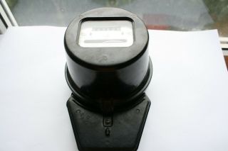 Vintage Round Electrical WATT - HOUR meter Russian Soviet 1993 3