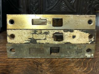 3 Vintage Mortise Door Locks