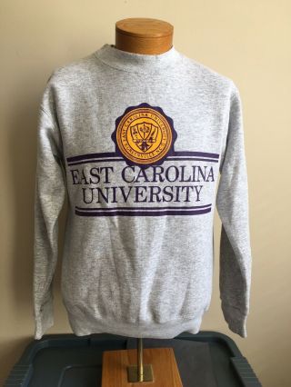 Vintage 80’s East Carolina University Pirates Ecu Soffe Sweatshirt Men’s Size L