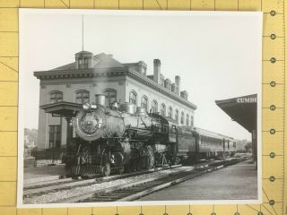 Vintage Train Photo (possibly Western & Maryland) Locomotive 205 Collins
