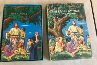 Vintage World Bible King James Version The Rainbow Bible For Young People W/box