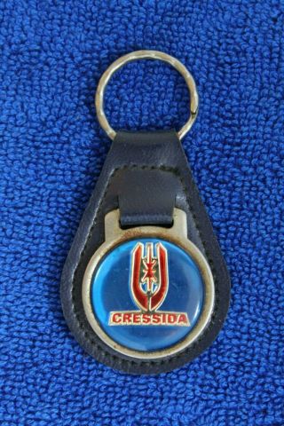Vintage Leather Toyota Cressida Key Fob Key Chain Key Ring Badge Accessory