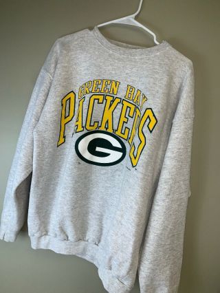 Vintage Champion Green Bay Packers Sweatshirt Sz L Wisconsin 90s Logo 7