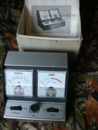 Vintage Royce Model 2 - 098 Watt & Swr Power Meter 0 - 10w And 10 - 100w,  Ham Cb Radio